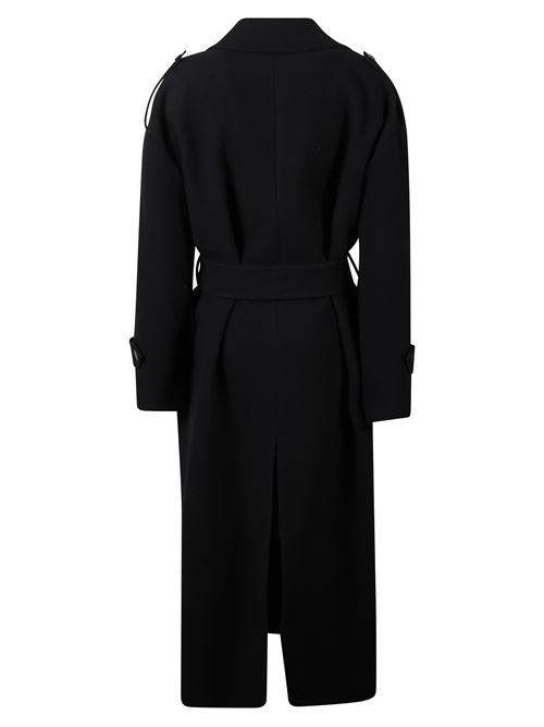 Double-breasted coat with belt THE NINA STUDIO | N9277PARMABLACK